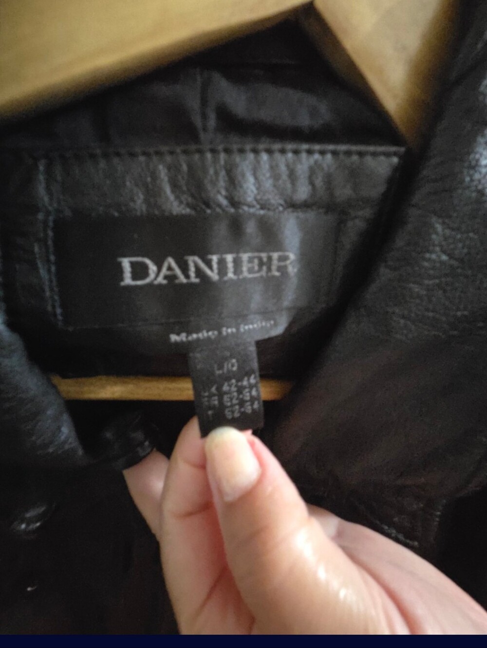 Danier Black Leather Bomber Jacket